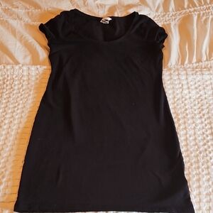 H&M Black Short Sleeve Tee Dress Medium